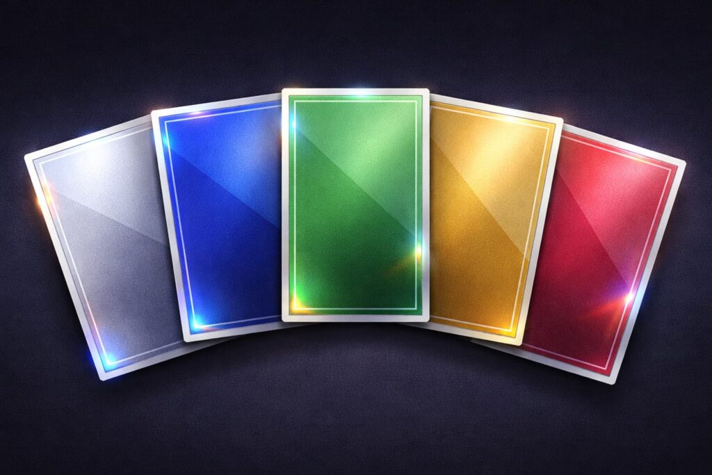 Topps Chrome Refractor parallel rainbow card tiers